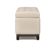 Load image into Gallery viewer, Pauline Leather Storage Ottoman