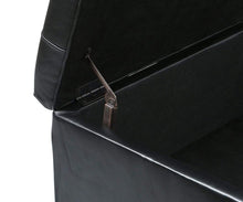 Load image into Gallery viewer, Louise Leather Storage Ottoman