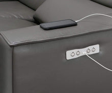 Load image into Gallery viewer, Lewen Leather Power Reclining Sectional