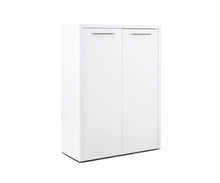 Load image into Gallery viewer, Gammel Low Bookcase with Doors - White
