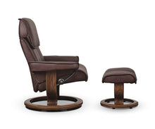 Load image into Gallery viewer, Stressless® Admiral Recliner &amp; Ottoman - Chocolate
