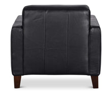Load image into Gallery viewer, Gregata Leather Chair - Black
